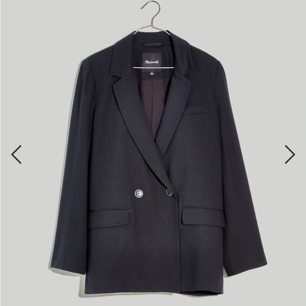 Madewell Drapeweave Caldwell Double Breasted Blazer